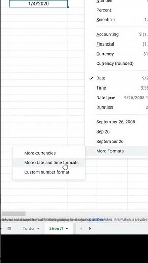 How to change date format in sheets!