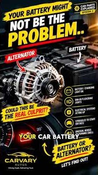 Your Car Battery Might NOT Be the Problem… 😳 | Alternator Explained