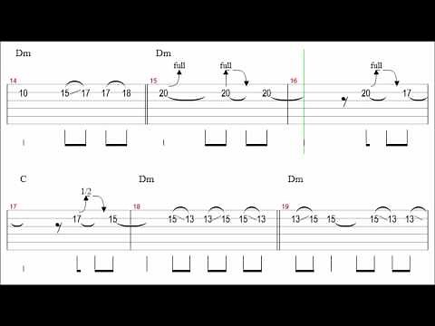 Red Hot Chili Peppers - Scar Tissue Guitar Solo Tab+BackingTrack