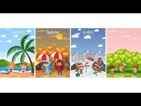 Seasons Song for Kids – Spring, Summer, Autumn, Winter 🌸☀️🍂❄️ | Children’s Nursery Rhyme