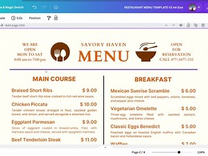 Minimal Restaurant Menu Template, Modern Restaurant Menu, Editable Menu Template, Restaurant Opening Hours Sign Restaurant Welcome Sign - Etsy UK