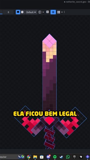 Akkizy on Instagram: "Criei uma Espada de netherite em 3D #minecraft #minecraftjava #reels #minecrafters #minecraftsurvival"