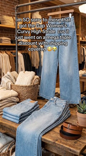 Gap Women's Curvy High Stride #TikTokShopBlackFriday #TikTokShopCyberMonday #tiktokshopcreatorpicks #superbranddaybfcm #tiktokshopholidayhaul