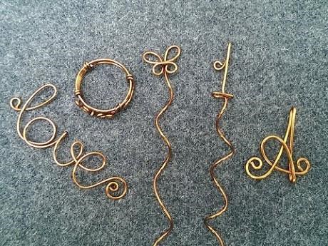 basic guide letters from copper wire - DIY wire jewelry ( voice and sub) 265