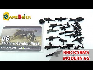 ЛЕГО ОРУЖИЕ обзор брикармс комбат пак v 6