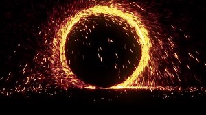 Futuristic Spark Energy Circle Reveal Animation