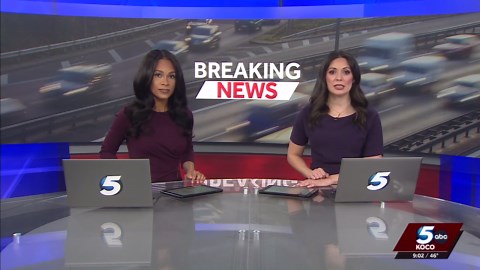 Crash causes significant traffic backup on southbound I-235 in northeast OKC