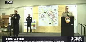 1.3K views | WATCH: CAL FIRE, and other authorities hold an update on the LNU Lightning Complex Fire. Watch the livestream on CBSN Bay Area here: Kpix.com/live | KPIX CBS San Francisco Bay Area | Facebook