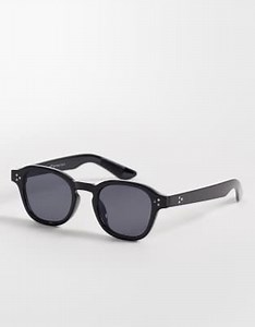 AJ Morgan baskets round sunglasses in black  | ASOS