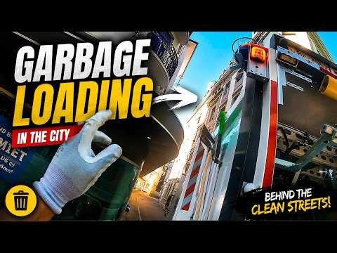 🚛 Garbage Truck Loading in the City | Satisfying to Watch!