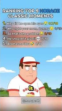 Top 5 Horace Classic Moments 🍺 | Family Guy #horace #familguy #funnymoments