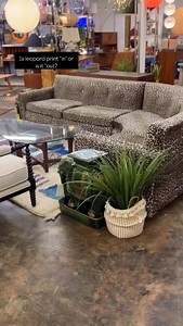 Drop a comment to let us know if you’re team “leopard print is timeless”, or if you think that leopard print is terribly outdated. Would you ever use leopard print in your home? Buy a sofa upholstered in leopard print? In my many years of selling vintage furniture, I’ve seen it come and go so many times that I have to believe there will always be a time and place for leopard print. I love leopard print in the right place and with the right fabric. Just my opinion, but if you want bold and energi