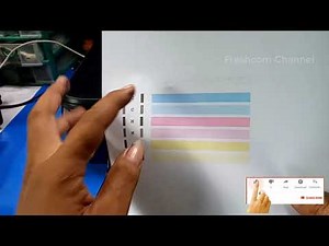 Canon MP287, MP258, Ink not coming out, thick, color test Nozzle Check and Cleaning manual button