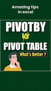 Master the PIVOTBy Function in excel: Next-Level Data Analysis! #excel #viralreels #viral #microsoftexcel #advancedexcel #explore #msexcel #advancedexcenewfunction #exceltips #exceltricks | Ather Naqvi