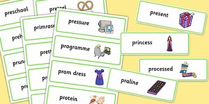 Two Syllable PR Word Cards