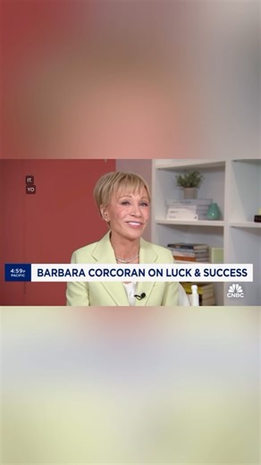 18K views · 287 reactions | Luck is a byproduct of hard work and good judgment.  #luck #goodluck #luckybreak #work #success #hardwork #smallbusiness #entrepreneur | Barbara Corcoran | Facebook