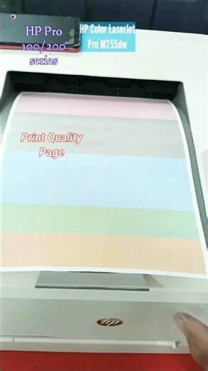 Print quality page - HP M255 series #shorts printer
