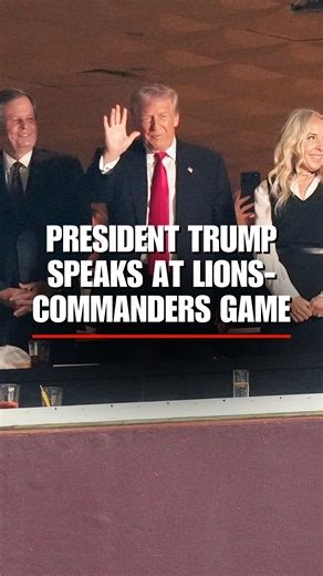 PRESIDENT TRUMP speaks at Lions-Commanders game as part of the NFL's "Salute to Service." | Fox News