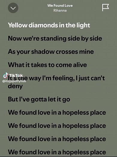 We Found Love in a Hopeless Place - Rihanna Lyrics