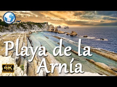 PLAYA de la ARNÍA 4K - Piscinas prehistóricas en la Costa Quebrada