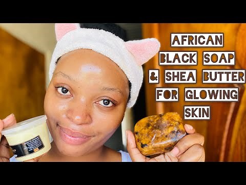 How to clear your skin using African black soap| skincare routine | Glowing skin