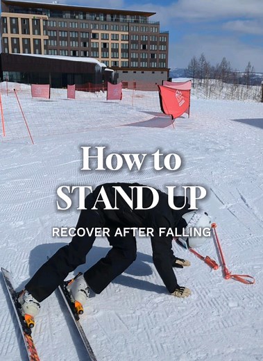 How to Get Up After Falling While Skiing