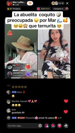 El amor de una abuelita 👵 es como el amor de una madre 🥺 es tan sincero y real 🥰 que ternurita de coquito como se preocupa por mar 🌊 y no se le olvidar #fyp #tiktok #viral #fypシ #foryoupage @TikTok