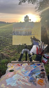 Painted the sunrise today! Nice to go plein air painting again! #mariekeackerman #impressionism #iloveart #kunst #art #contemporaryart #utrechtseheuvelrug #pleinairmag #pleinairpainting #outdoorpainting #pleinairmalerei | Marieke Ackerman Art | Facebook