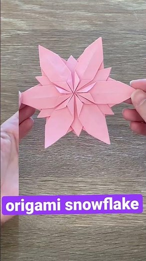 Origami snowflake / Christmas paper snowflake