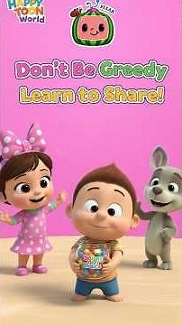 Don’t Be Greedy 🍰 Learn to Share & Care – Moral Story for Kids | Happy Toon World 🌈