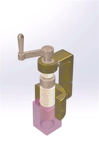 Screw Mechanism | Linear Motion & Force Amplification ⚙️ #shorts