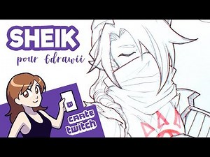 SPEEDPAINT | Zelda Ocarina of Time - Sheik (Twitch Card)