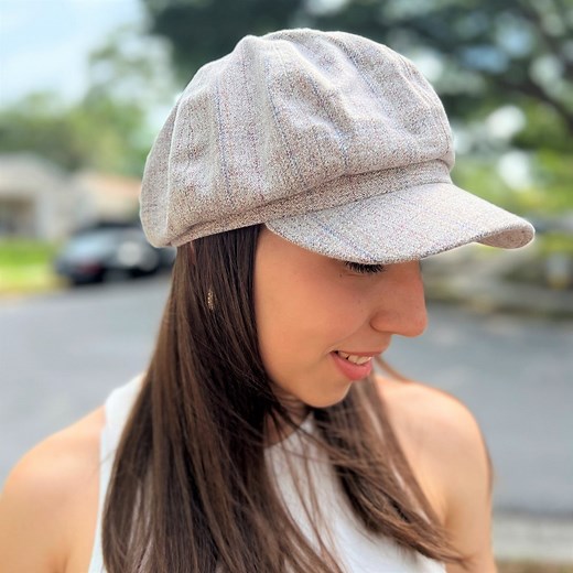 Summer Newsboy Cap Women, Slouchy Beret Baker Boy Cap, Cotton Sun Hat Flat Cap Summer Fashion Page Boy 8 Panel Cap Retro Newsboy Hat Women - Etsy