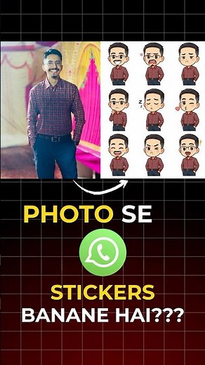 How to Make WhatsApp Stickers from Your Photo in Seconds Using ChatGPT | ChatGPT Prompts #shorts #ai