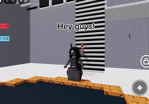 Practicing Wall Flicking in Roblox Mobile Gameplay