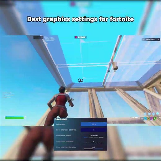 Best FORTNITE graphics settings #fortnite #tweening
