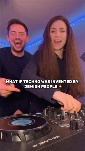 Techno was calling this song⚡️🎧#Jewishdj #Jewishdjcouple #Purim #Hypertechno #Jewishmusic