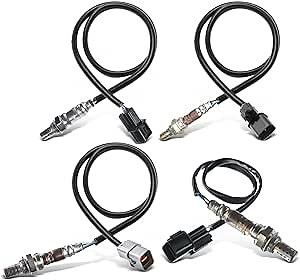 A-Premium O2 Oxygen Sensor Compatible with Dodge & Mitsubishi Models - Stealth 1995-1996, 3000GT 1994-1999, Diamante 1994-1995, 3.0L, Upstream and Downstream, 4-PC Set, Replace# MD305144