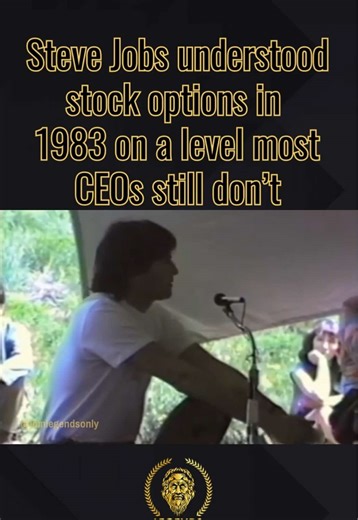 Steve Jobs explaining stock options in 1983…and it’s clearer than most finance content today. If you want to understand options trading, you need to understand what options actually represent, not just how to trade them. #optionstrading #stockmarket #stockoptions #financialliteracy