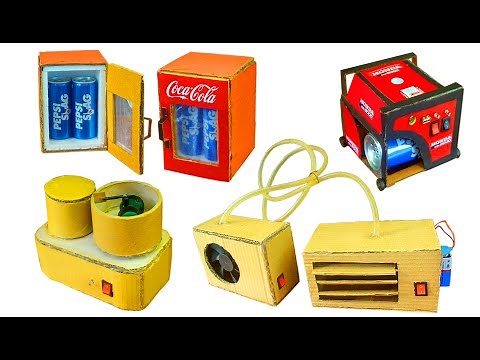 5 items made of cardboard