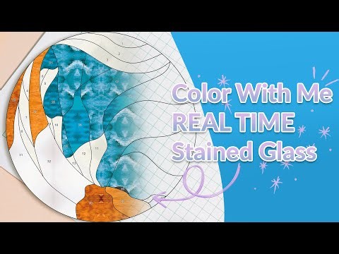 Color With Me Real 🎨 Time Stained Glass Design