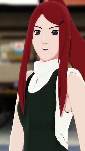 Kushina 3D Animation - MikuMikuDance Style