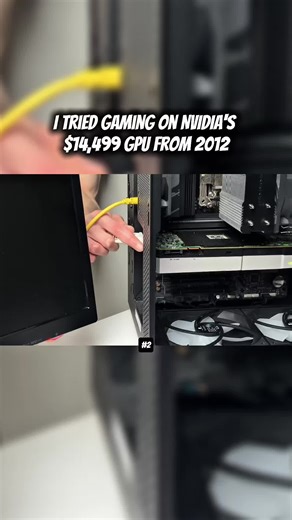 TRIED GAMING ON NVIDIA'S $14,499 GPU FROM 2012... #fyp #gaming #nvidia #gpu