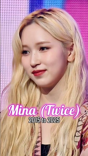 Myoui Mina (Twice) evolution from 2015 to 2025