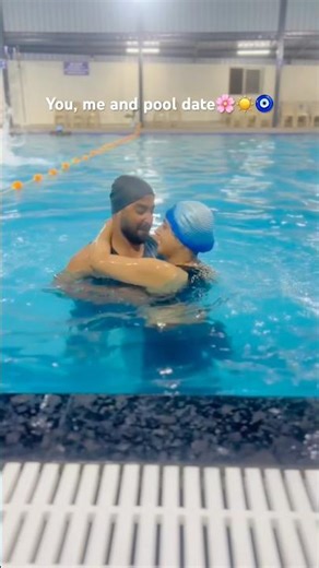 Couple Date Idea Series Ep.1 💙 Pool Date ❤️. #shorts