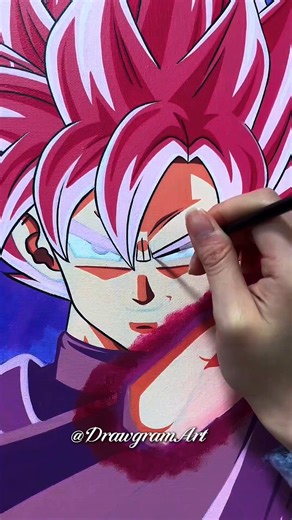 DRAWING Amazing Anime Character Goku Black #dbz #goku #supersaiyan #dragonballsuper #mangaart