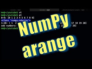 Learn Python – NumPy arange simply explained