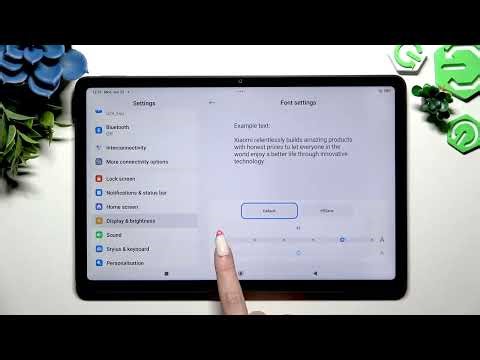 How to change font size on REDMI Pad 2 4G