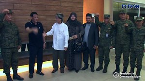 4.6K views · 189 reactions | President Rodrigo Roa Duterte talks with Moro National Liberation Front (MNLF) Chair Nur Misuari in a meeting at the Matina Enclaves in Davao City on August 22, 2018. Office of the Presidential Adviser on the Peace Process (OPAPP) Secretary Jesus Dureza, Madam Tarhata Misuari, Ustadz AbdulKarim, and Atty. Yasser Lumbos are also present during the meeting. #ComfortablelifeForAll #PartnerForChange | Radio Television Malacañang - RTVM | Facebook