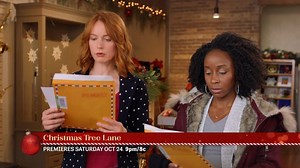 Before the October 24th Hallmark Movies & Mysteries Original Premiere of "Christmas Tree Lane," take a look at the merriment behind the scenes of this new Miracles of Christmas movie. | Hallmark Mystery